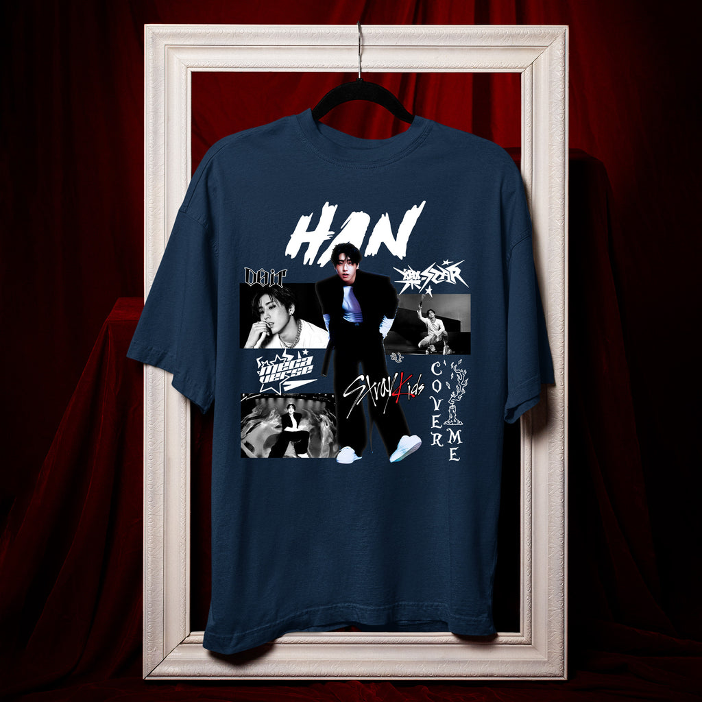 Stray Kids Graphic Han Style T-Shirt - Hang view, Y2K kpop concert tee