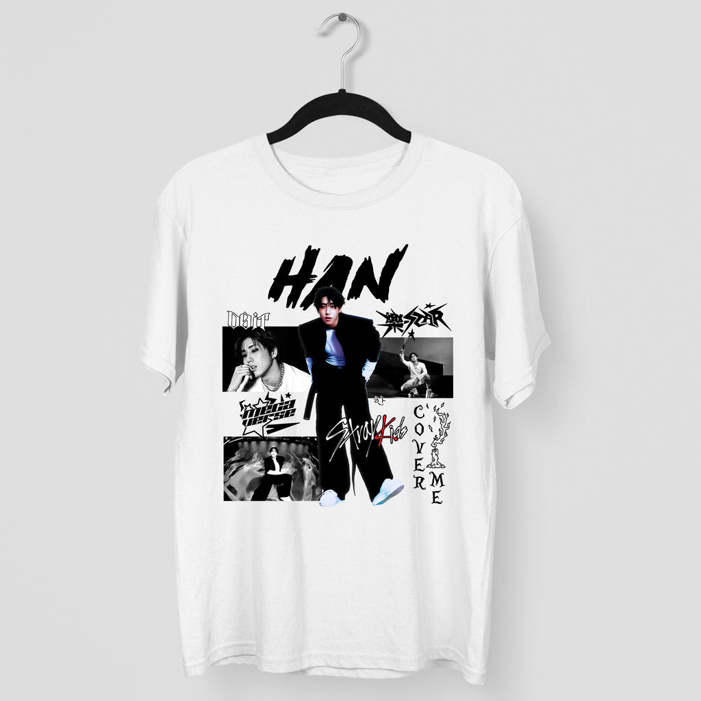Stray Kids Graphic Han Style T-Shirt - Main view, Y2K kpop concert tee