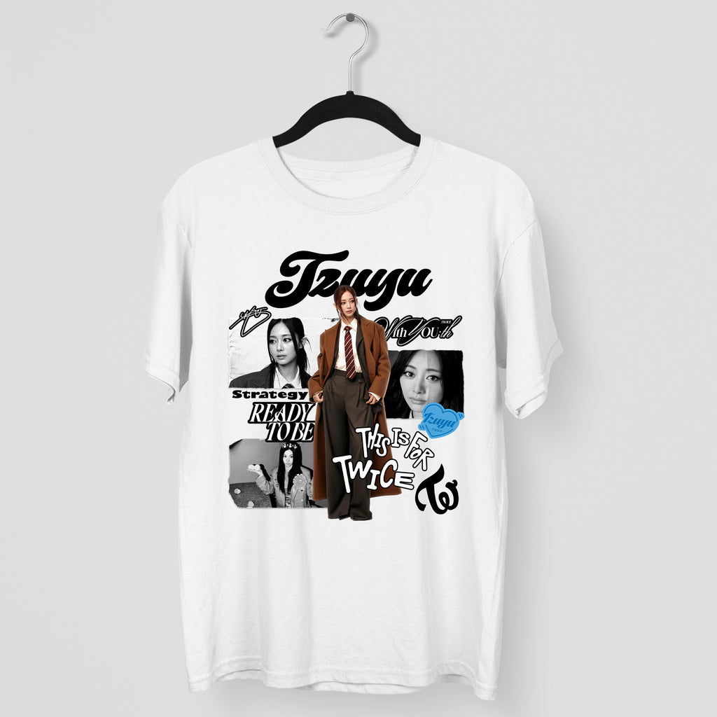 TWICE Graphic Tzuyu T-Shirt - Main view, Y2K kpop concert tee