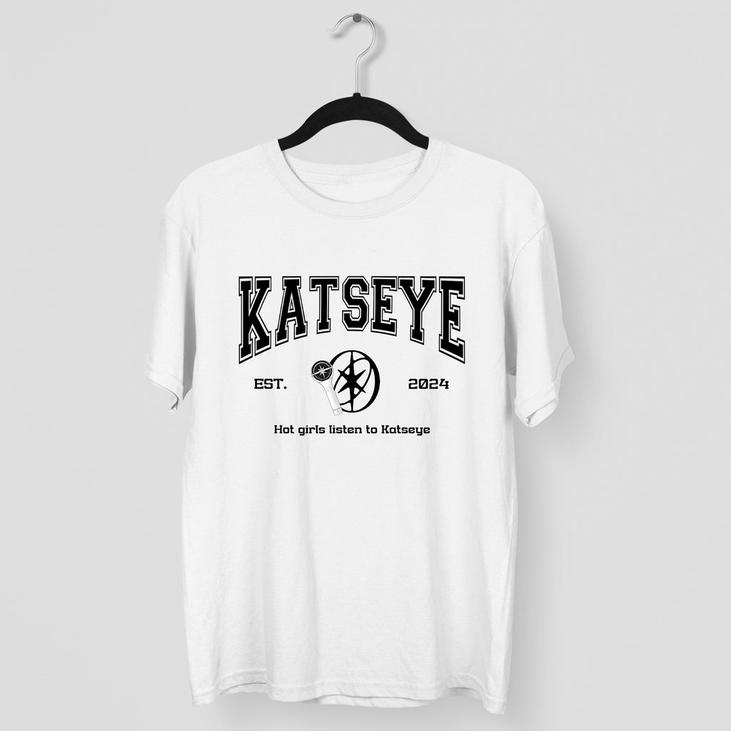 KATSEYE Hot Girls Listen To T-Shirt - Main view, Y2K kpop concert tee