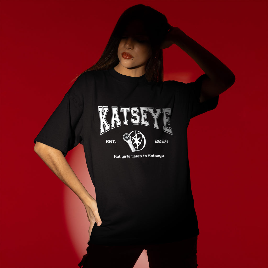 KATSEYE Hot Girls Listen To T-Shirt - Women view, Y2K kpop concert tee