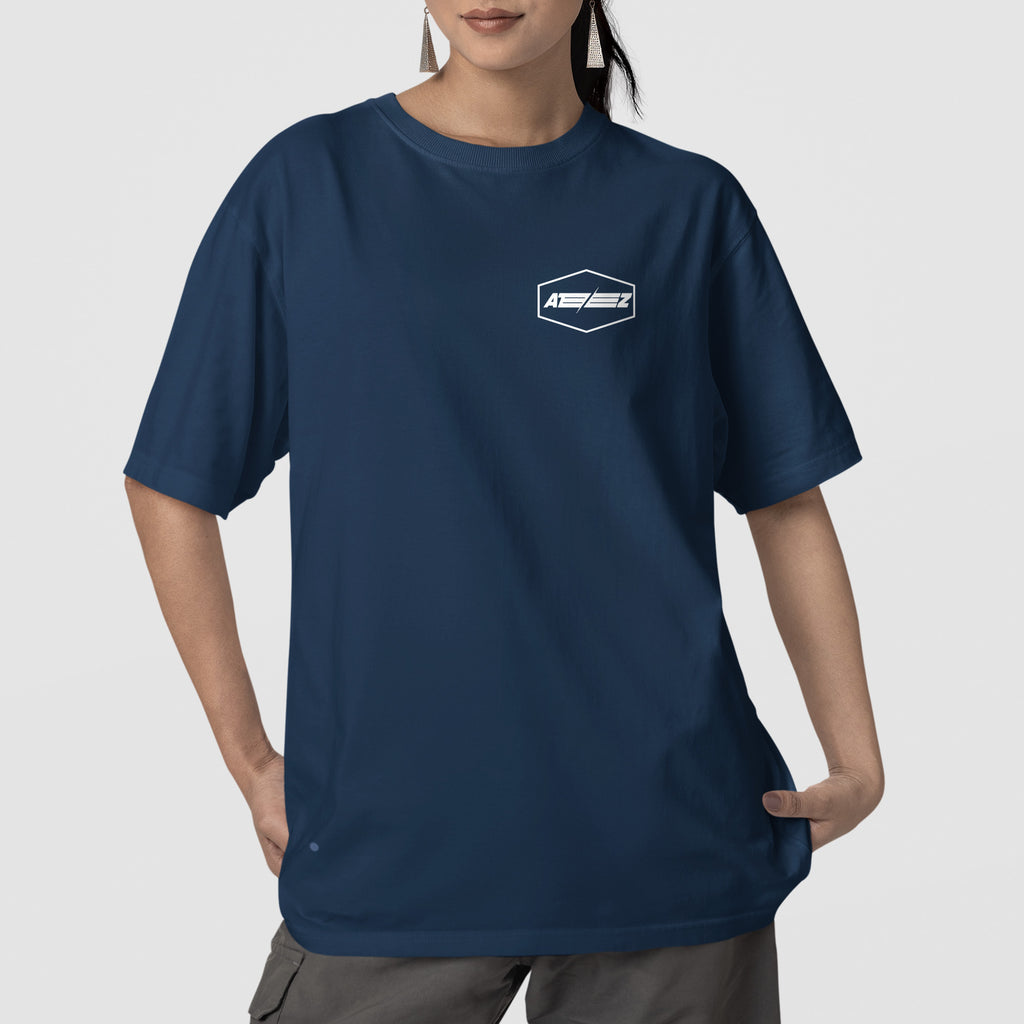 ATEEZ 2024 World Tour North America T-Shirt - Front view, Y2K kpop concert tee