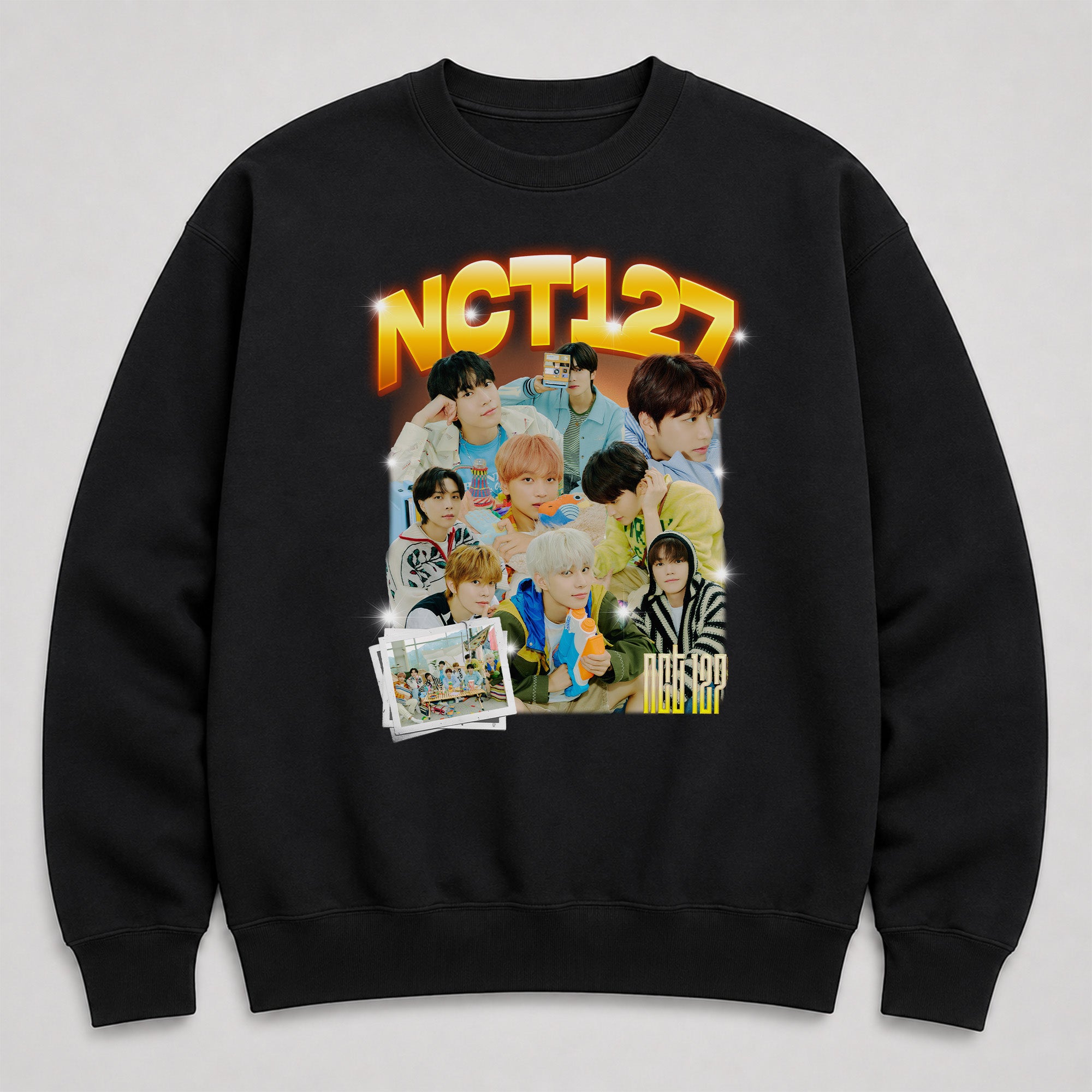 NCT 127 Member Sweatshirt - Main view, Y2K kpop concert sweatshirt