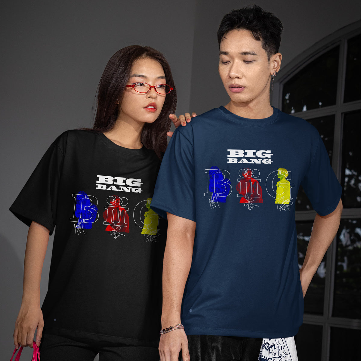 BIGBANG 2026-2027 World Tour XX COSMOS T-Shirt - Couple view, Y2K kpop concert tee
