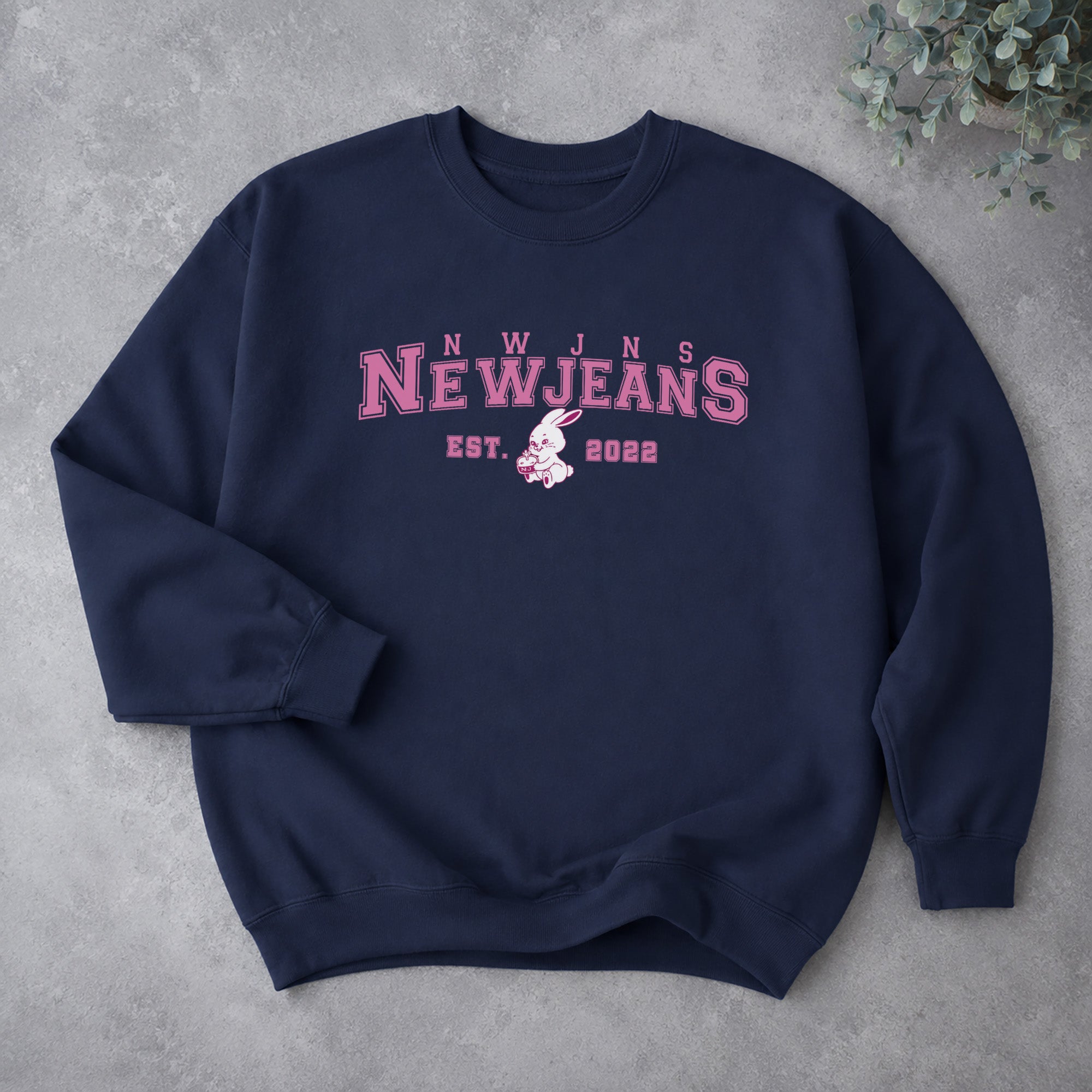 NewJeans Cute Super Shy Sweatshirt - Spread view, Y2K kpop concert sweatshirt
