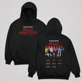 BABYMONSTER Hello Monsters 2025 1st World Tour Hoodie - Main view, Y2K kpop concert hoodie
