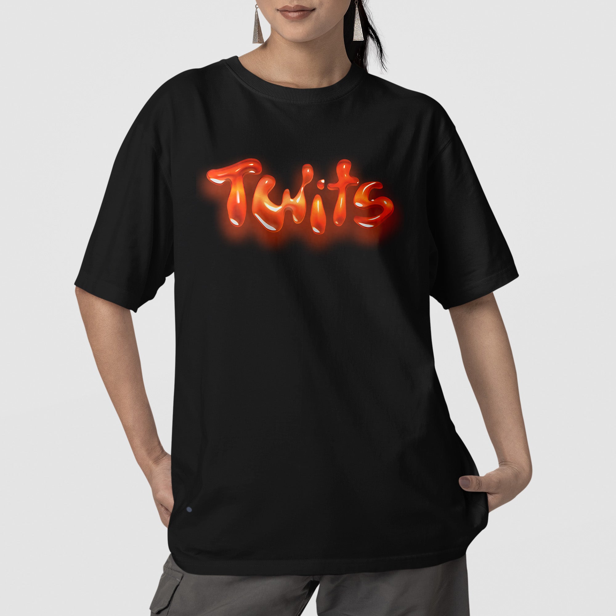Hwasa Live Tour Twits in North America T-Shirt - Front view, Y2K kpop concert tee