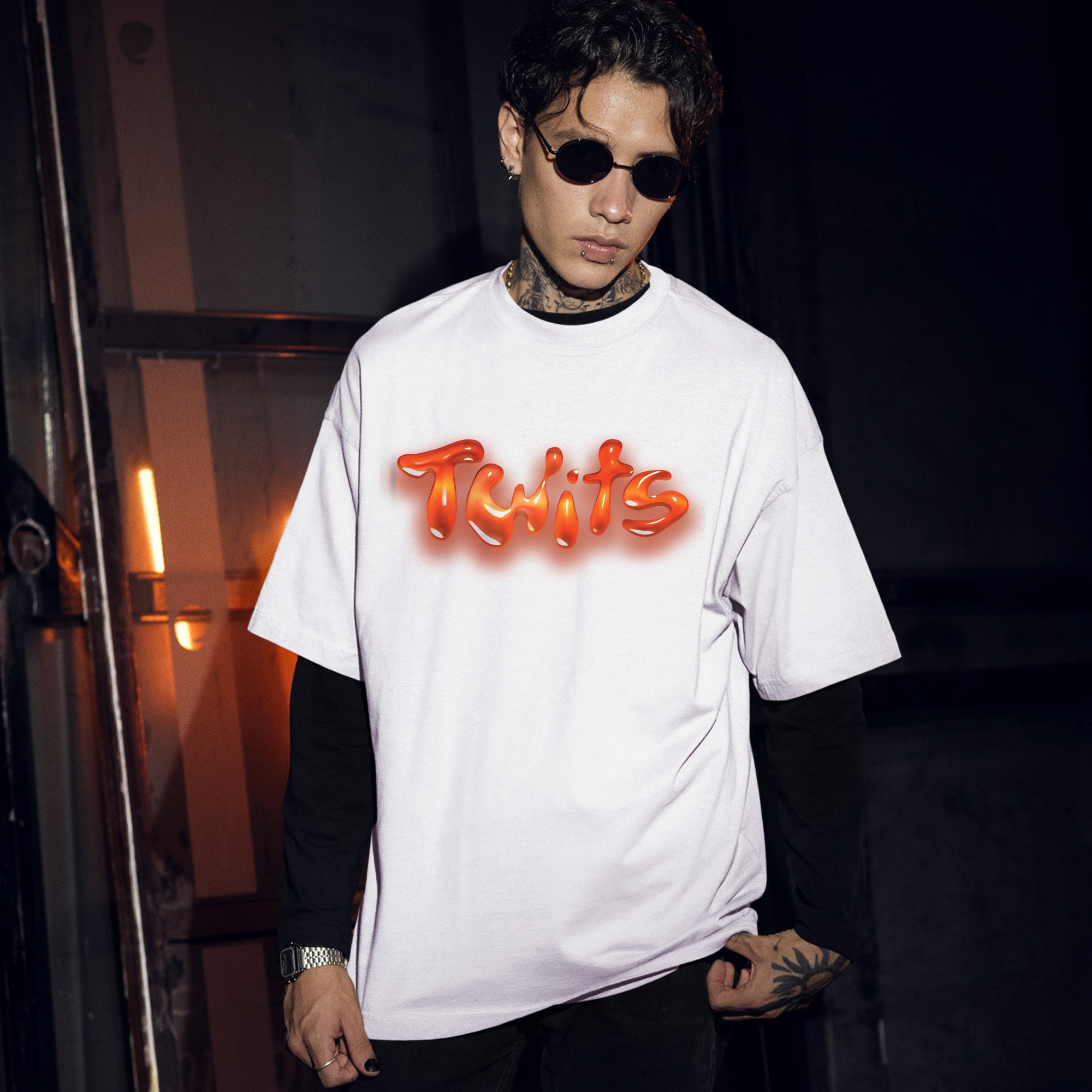 Hwasa Live Tour Twits in North America T-Shirt - Men Front view, Y2K kpop concert tee