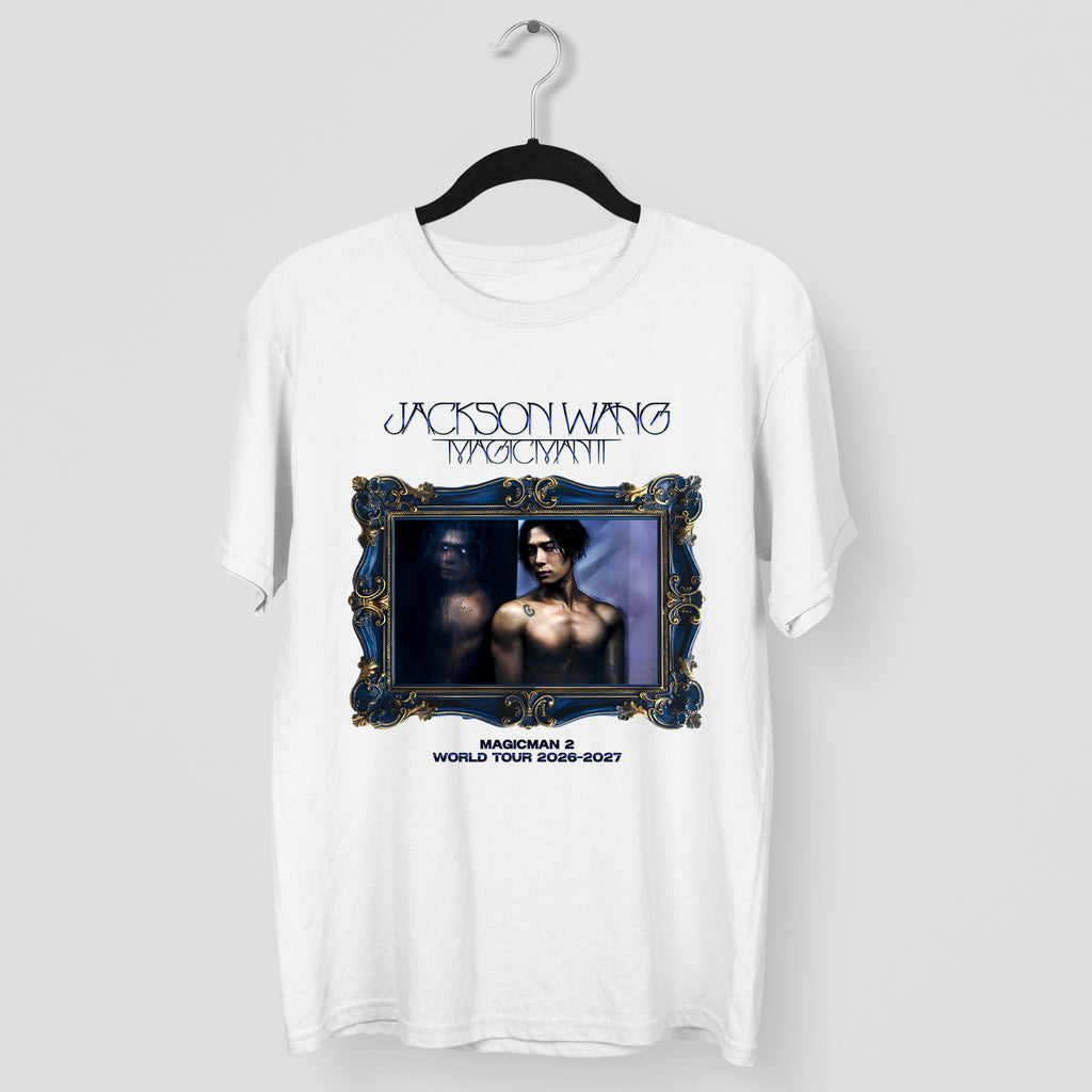 Jackson Wang Magicman 2 World Tour T-Shirt - Main view, Y2K kpop concert tee