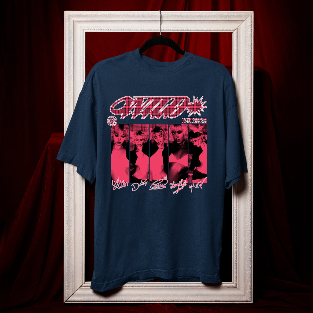 KATSEYE 3rd Ep Wild Member T-Shirt - Hang view, Y2K kpop concert tee