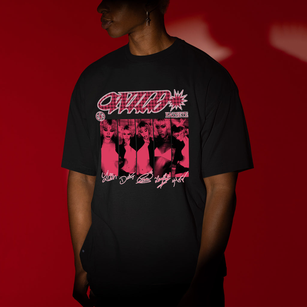 KATSEYE 3rd Ep Wild Member T-Shirt - Men view, Y2K kpop concert tee