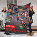 KATSEYE Beautiful Chaos Custom Name Blanket - main view, fan-made kpop personalized fleece blanket