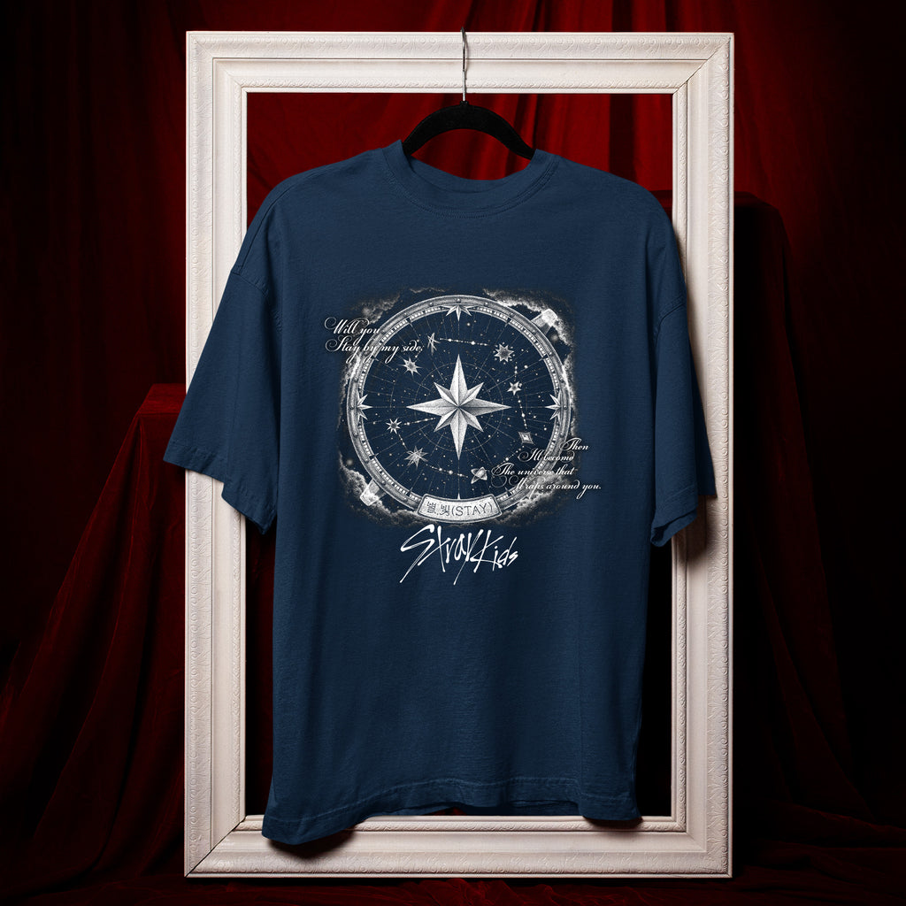 Stray Kids 8th Anniversary T-Shirt - Hang view, Y2K kpop concert tee