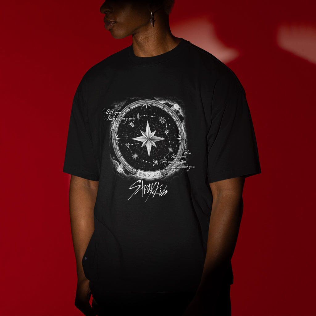 Stray Kids 8th Anniversary T-Shirt - Men view, Y2K kpop concert tee