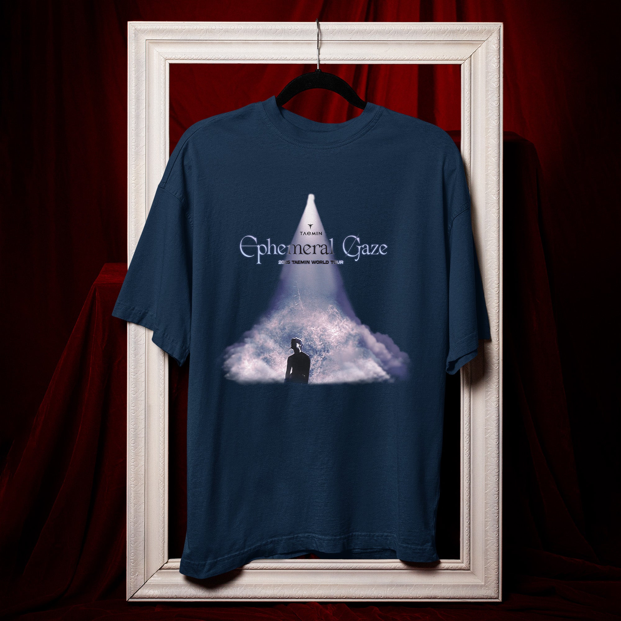 Taemin World Tour Ephemeral Gaze T-Shirt - Hang view, Y2K kpop concert tee
