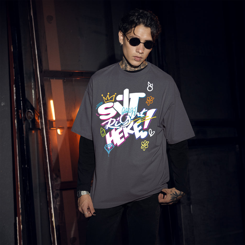 SEVENTEEN Cute Right Here T-Shirt - Men Front view, Y2K kpop concert tee