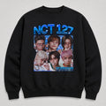 NCT 127 Graphic The Momentum Sweatshirt - Main view, Y2K kpop concert sweatshirt
