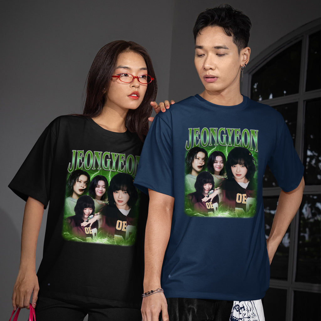 TWICE Jeongyeon T-Shirt - Couple view, Y2K kpop concert tee