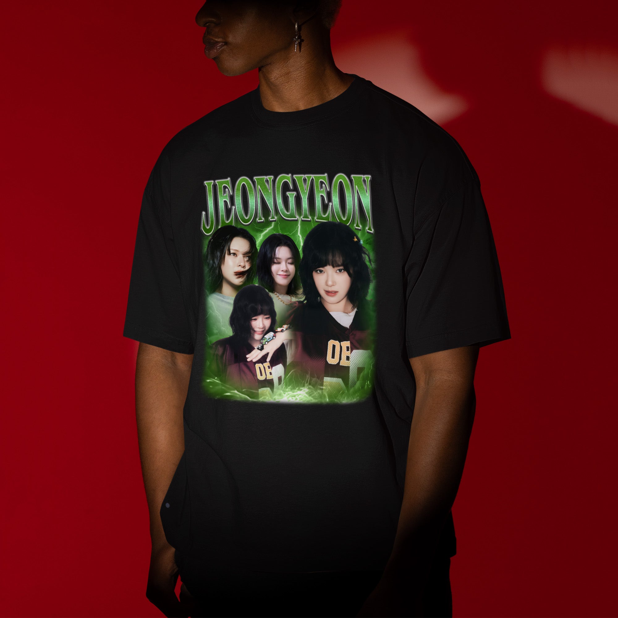 TWICE Jeongyeon T-Shirt - Men view, Y2K kpop concert tee