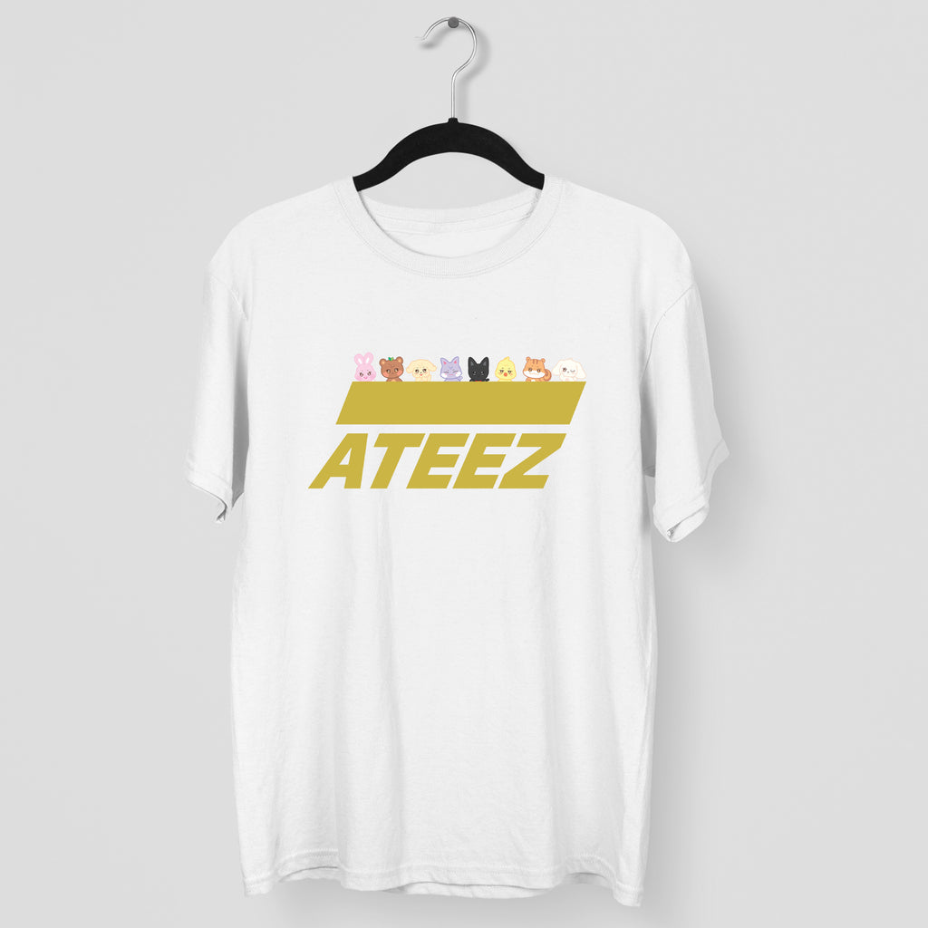 ATEEZ Cute Aniteez T-Shirt - Main view, Y2K kpop concert tee