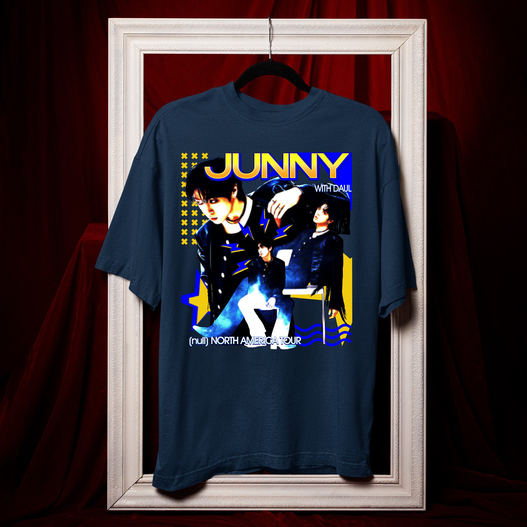 Junny Null Tour 2026 T-Shirt - Hang view, Y2K kpop concert tee