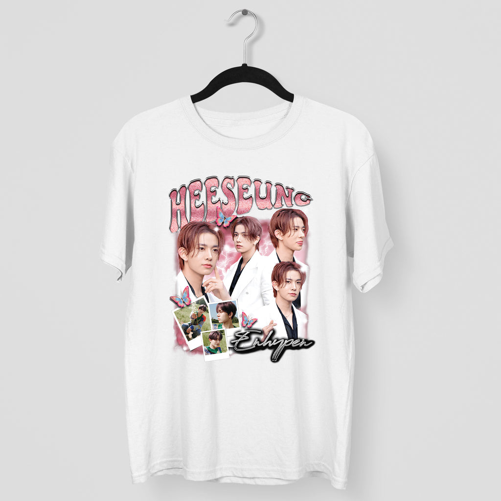 ENHYPEN Heeseung Graphic T-Shirt - Main view, Y2K kpop concert tee