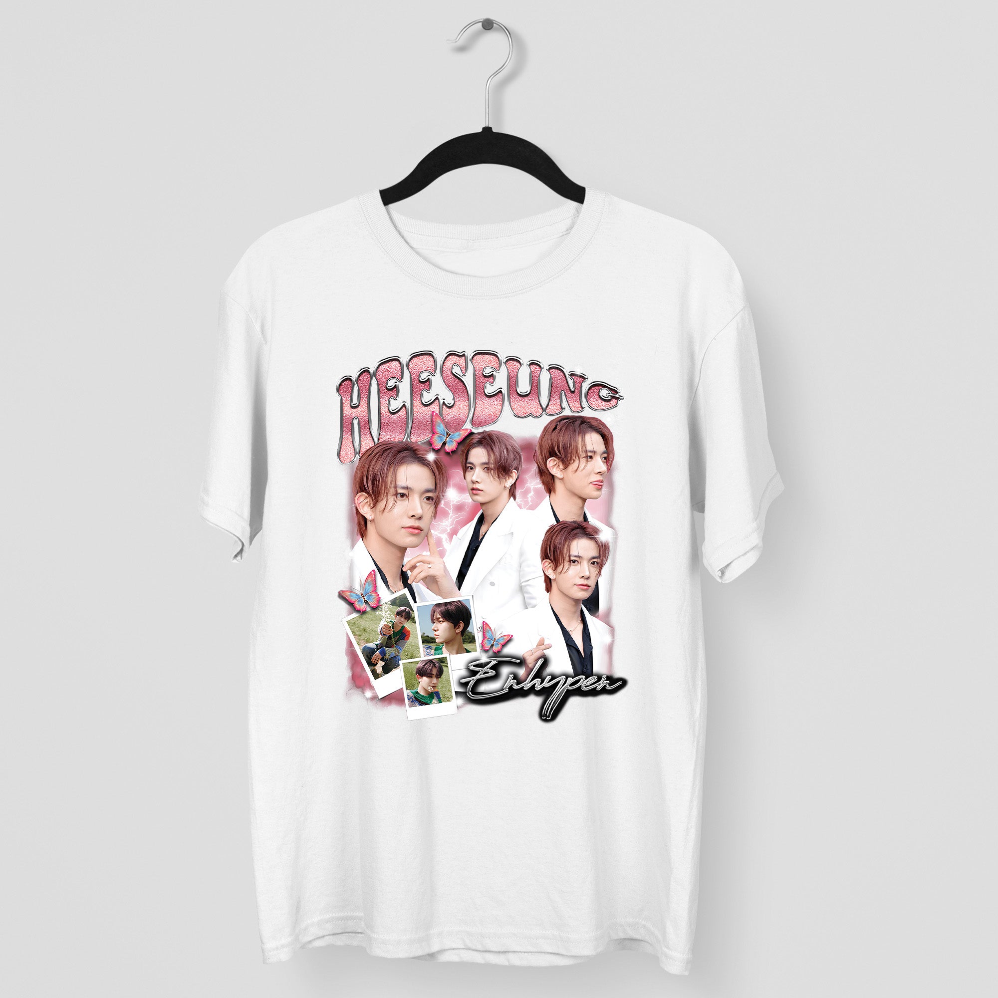 ENHYPEN Heeseung Graphic T-Shirt - Main view, Y2K kpop concert tee