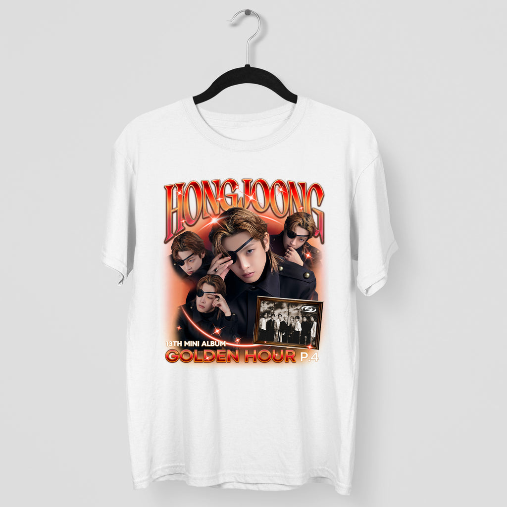 ATEEZ Hongjoong Golden Hour Part 4 T-Shirt - Main view, Y2K kpop concert tee