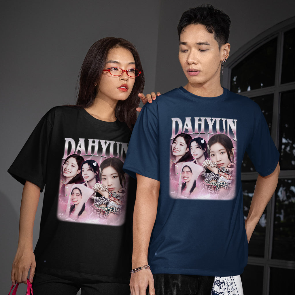 TWICE Dahyun T-Shirt - Couple view, Y2K kpop concert tee