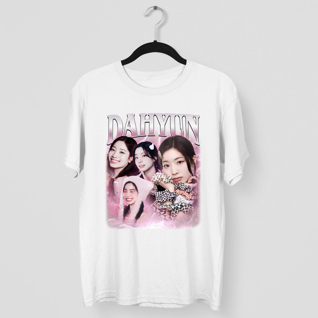 TWICE Dahyun T-Shirt - Main view, Y2K kpop concert tee