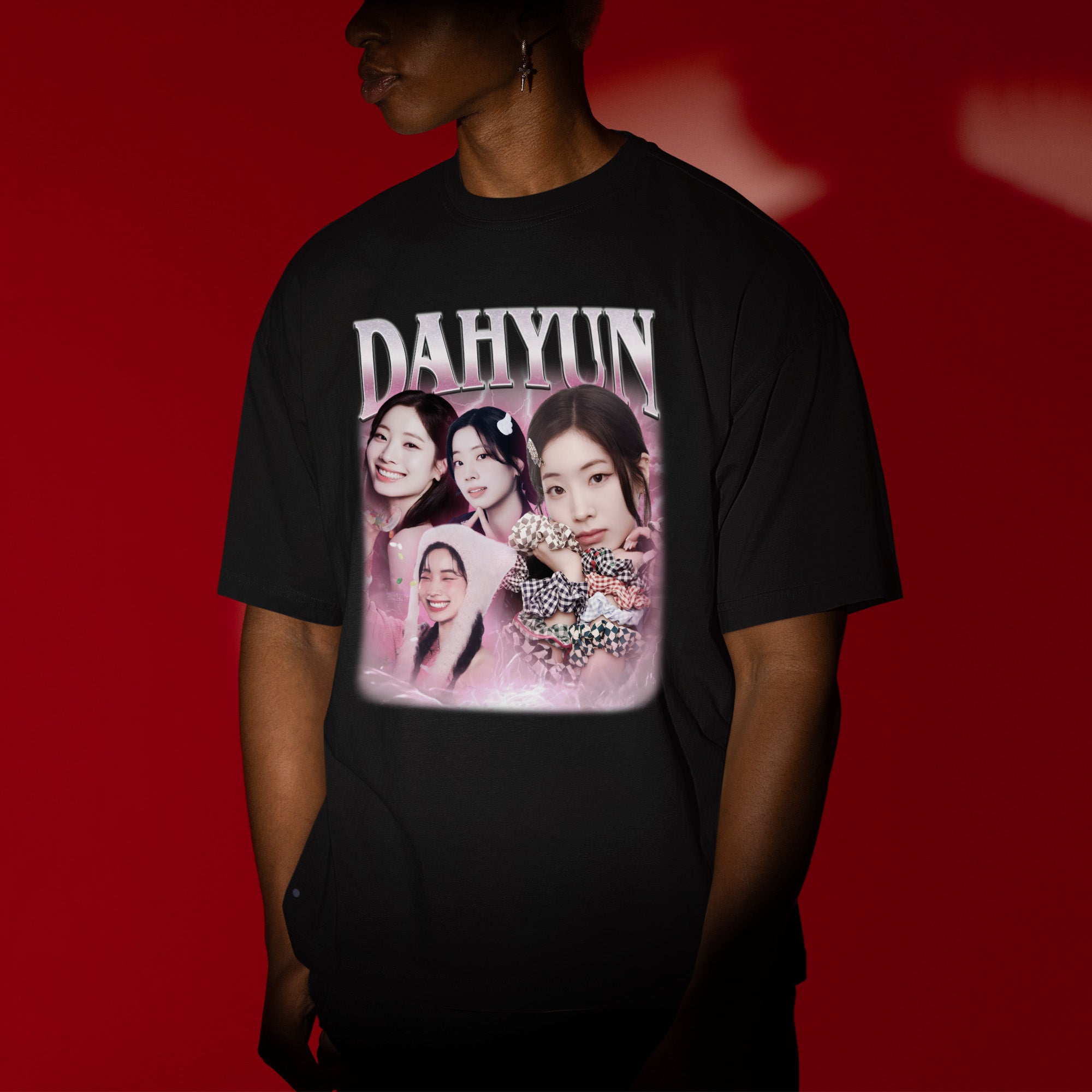 TWICE Dahyun T-Shirt - Men view, Y2K kpop concert tee