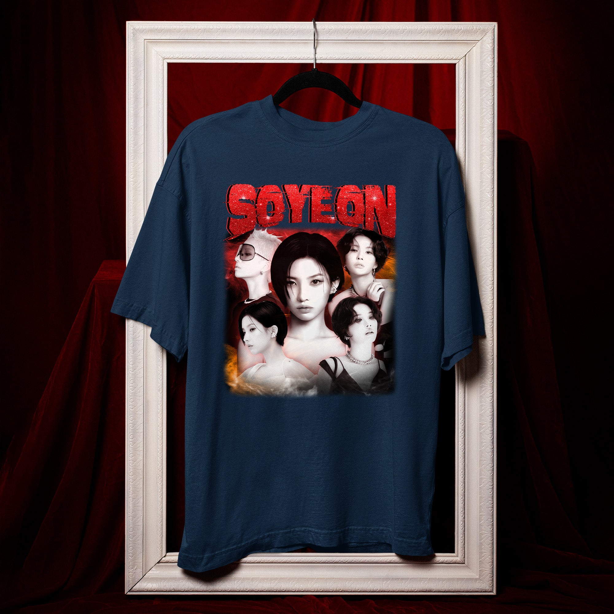 (G)I-DLE Soyeon T-Shirt - Hang view, Y2K kpop concert tee