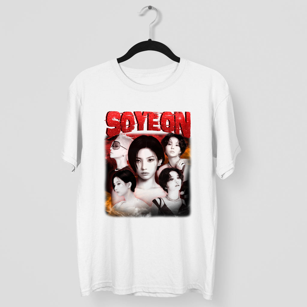 (G)I-DLE Soyeon T-Shirt - Main view, Y2K kpop concert tee