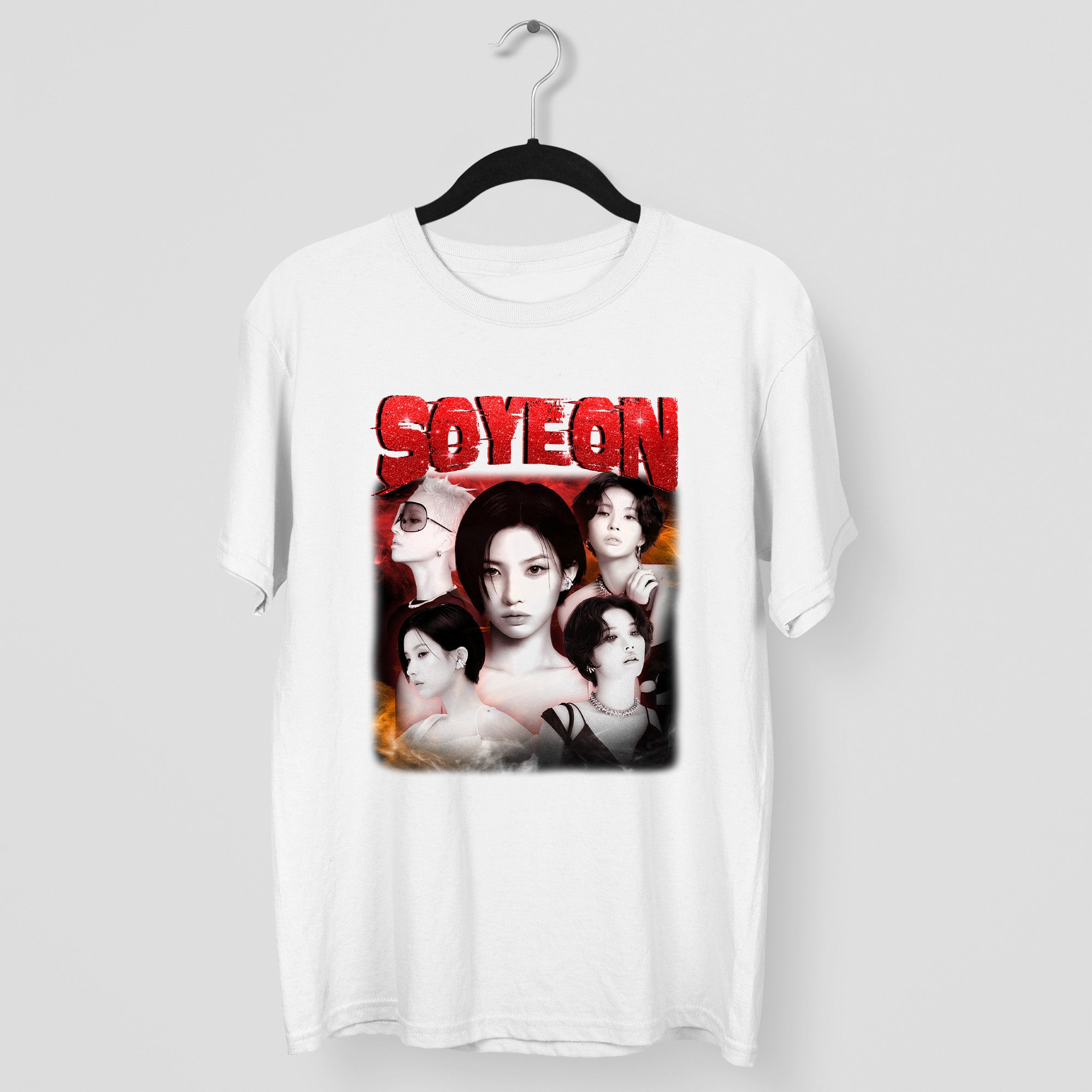 (G)I-DLE Soyeon T-Shirt - Main view, Y2K kpop concert tee