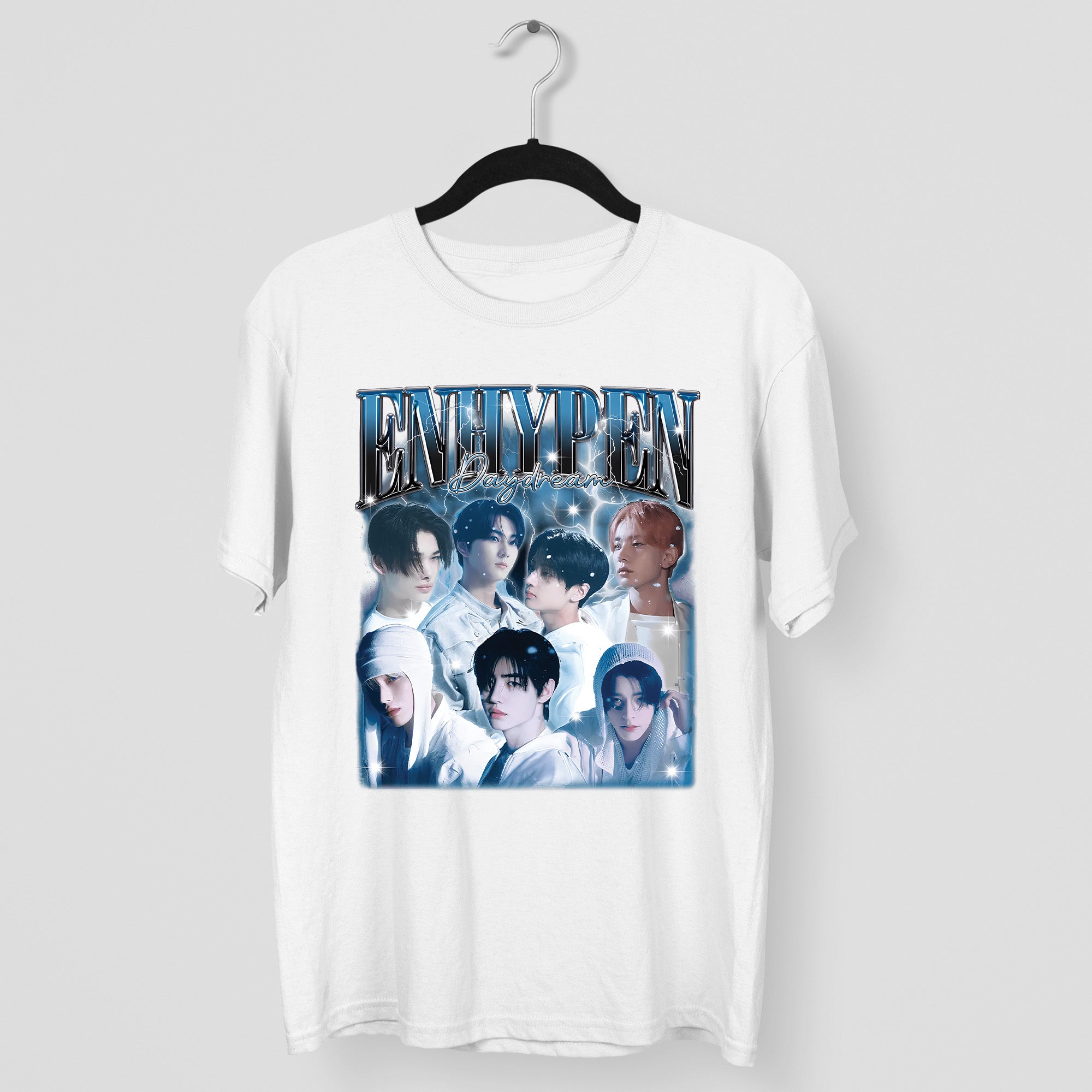 ENHYPEN Graphic Daydream T-Shirt - Main view, Y2K kpop concert tee