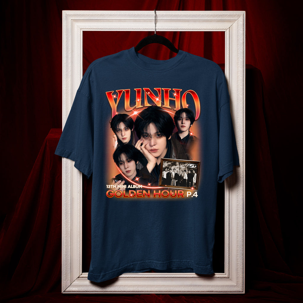ATEEZ Yunho Golden Hour Part 4 T-Shirt - Hang view, Y2K kpop concert tee