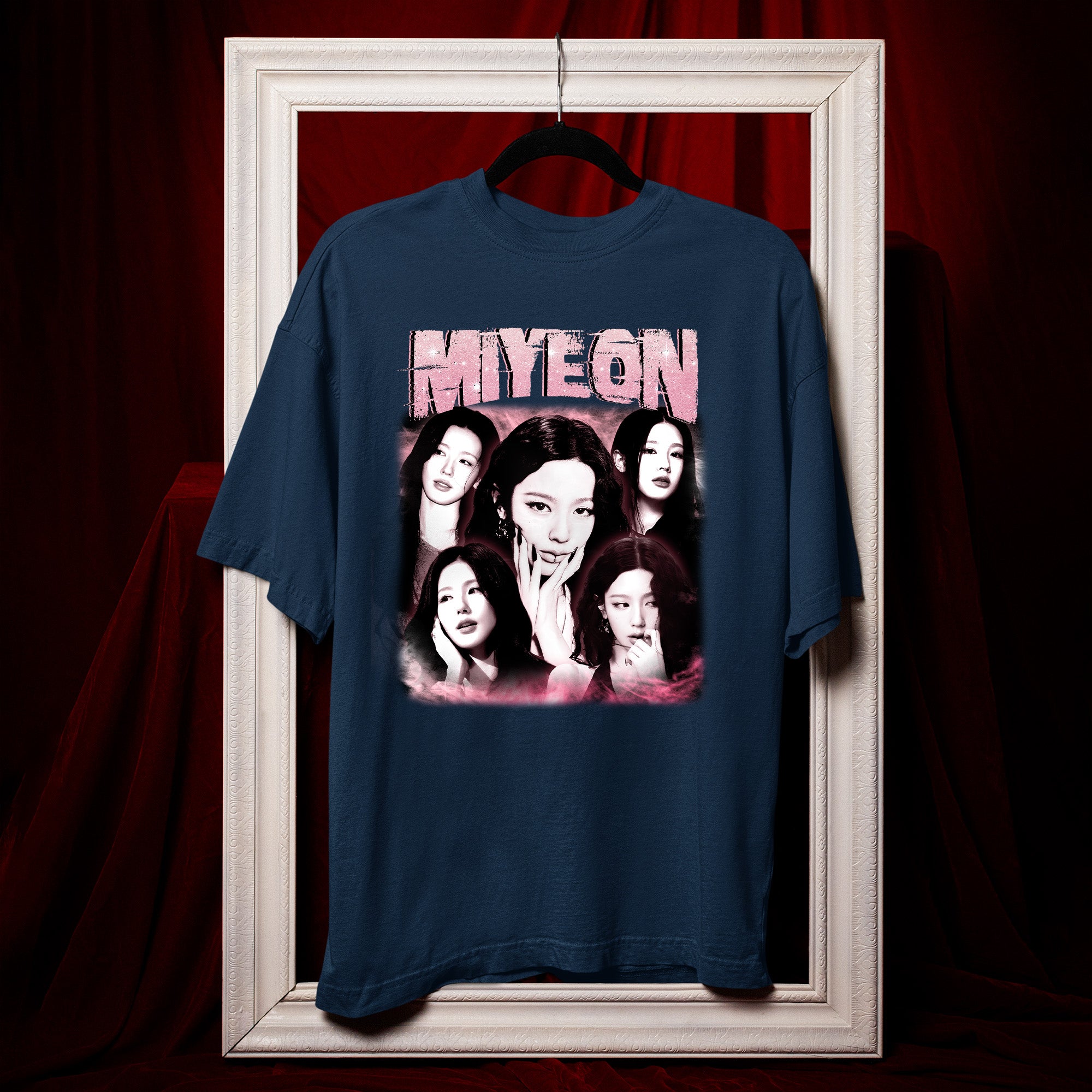 (G)I-DLE Miyeon T-Shirt - Hang view, Y2K kpop concert tee