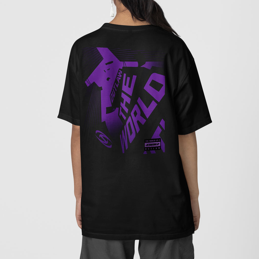 ATEEZ The World Ep2 Album Inspired T-Shirt - Back view, Y2K kpop concert tee