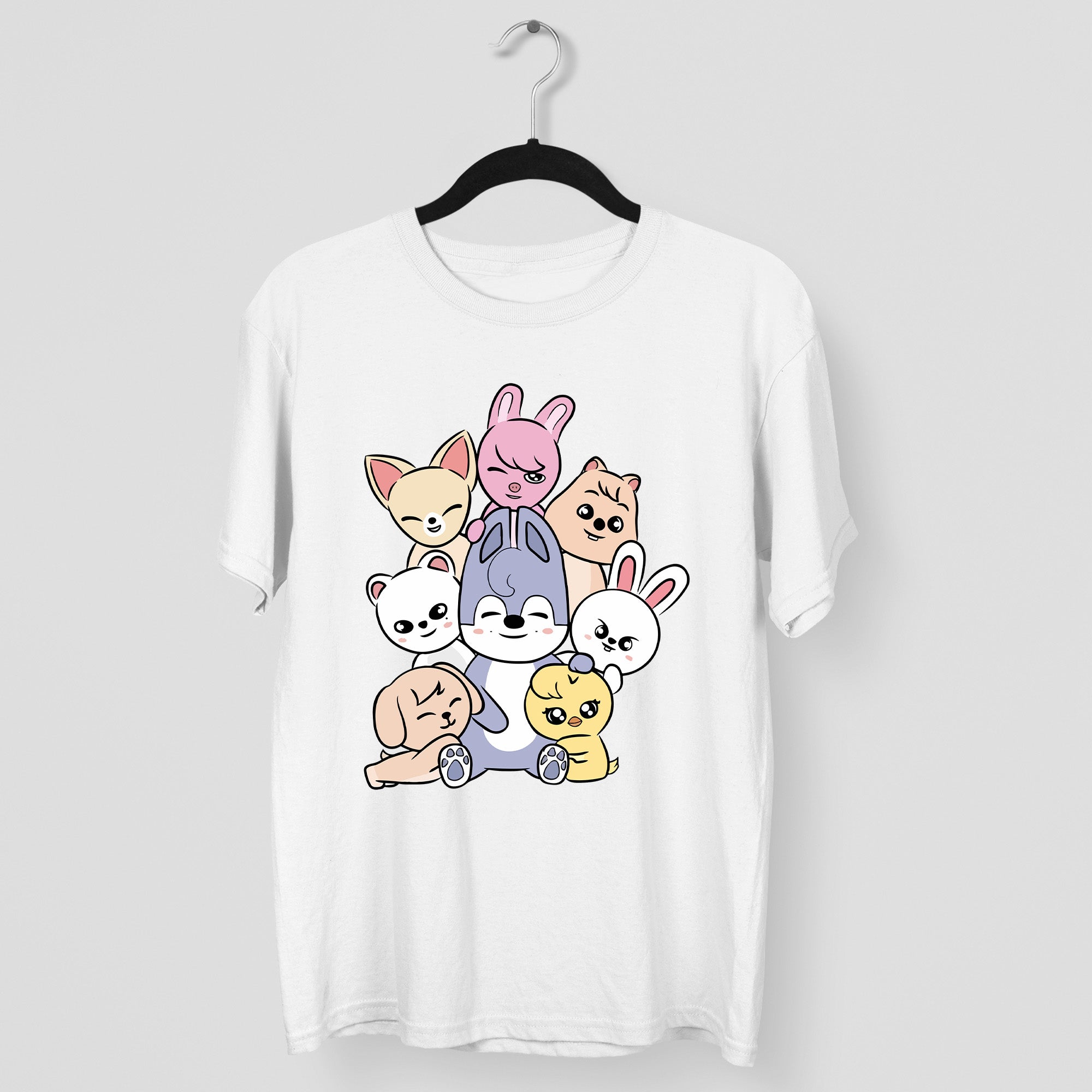 Stray Kids Cute Skzoo T-Shirt - Main view, Y2K kpop concert tee