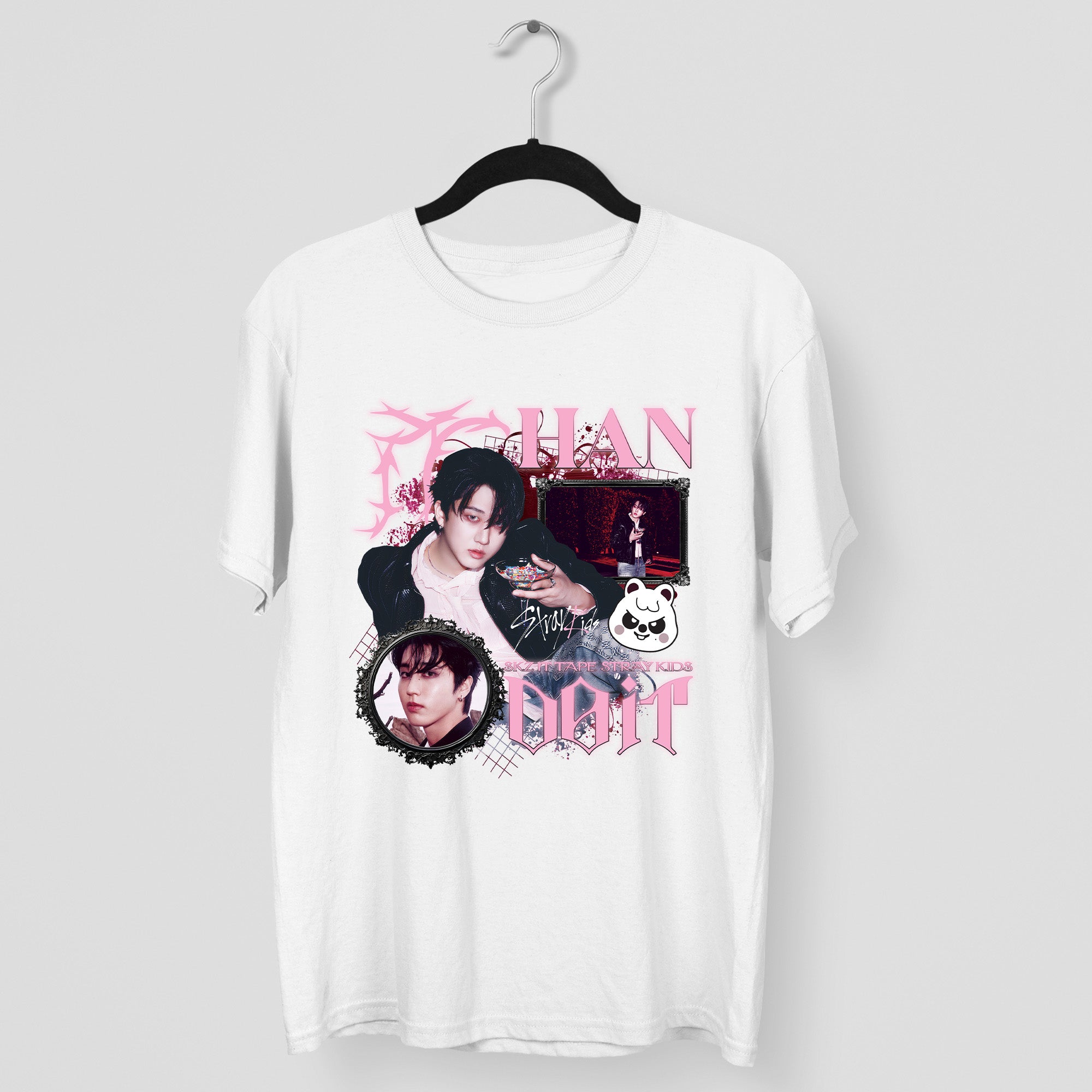 Stray Kids Graphic Han It Tape Do It T-Shirt - Main view, Y2K kpop concert tee