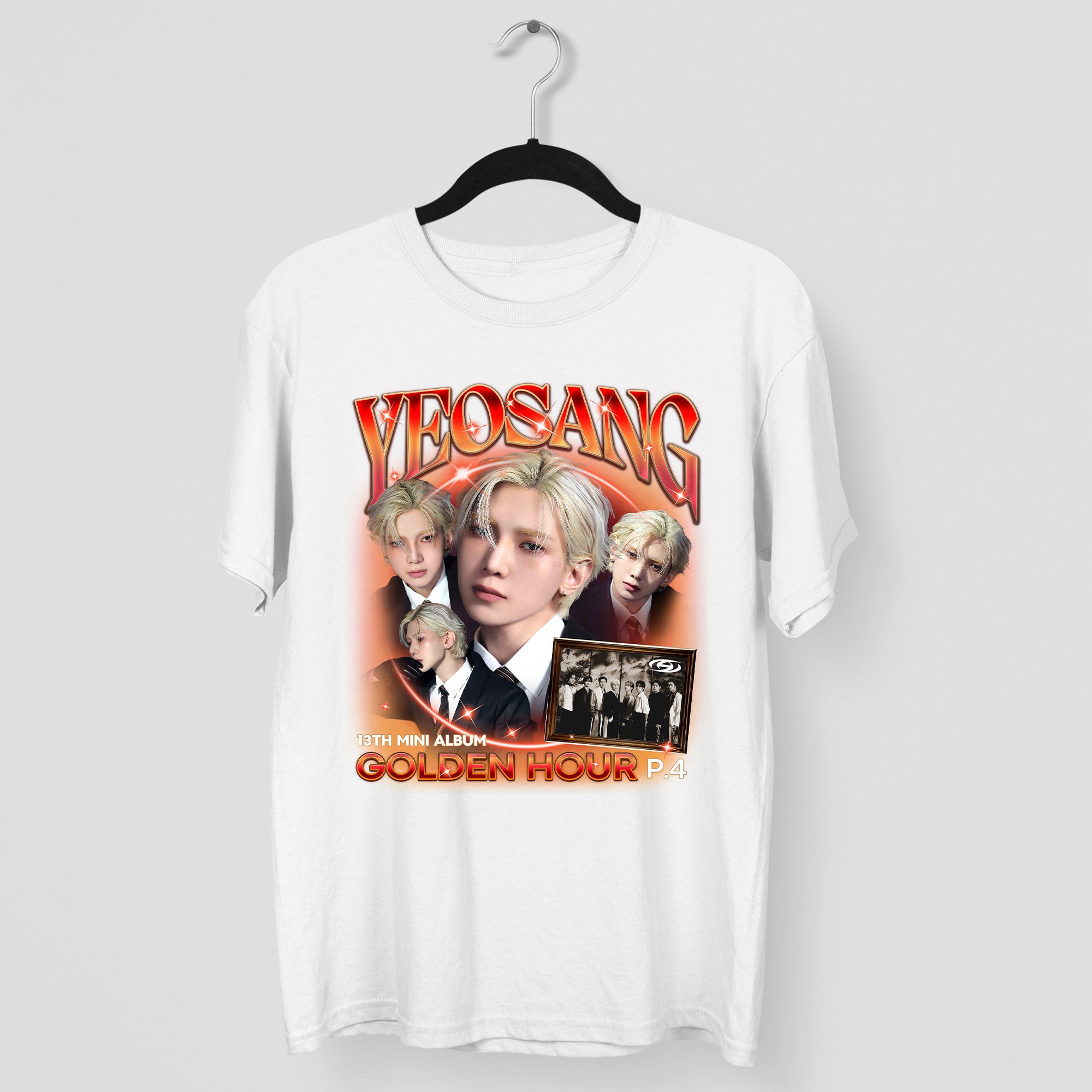 ATEEZ Yeosang Golden Hour Part 4 T-Shirt - Main view, Y2K kpop concert tee
