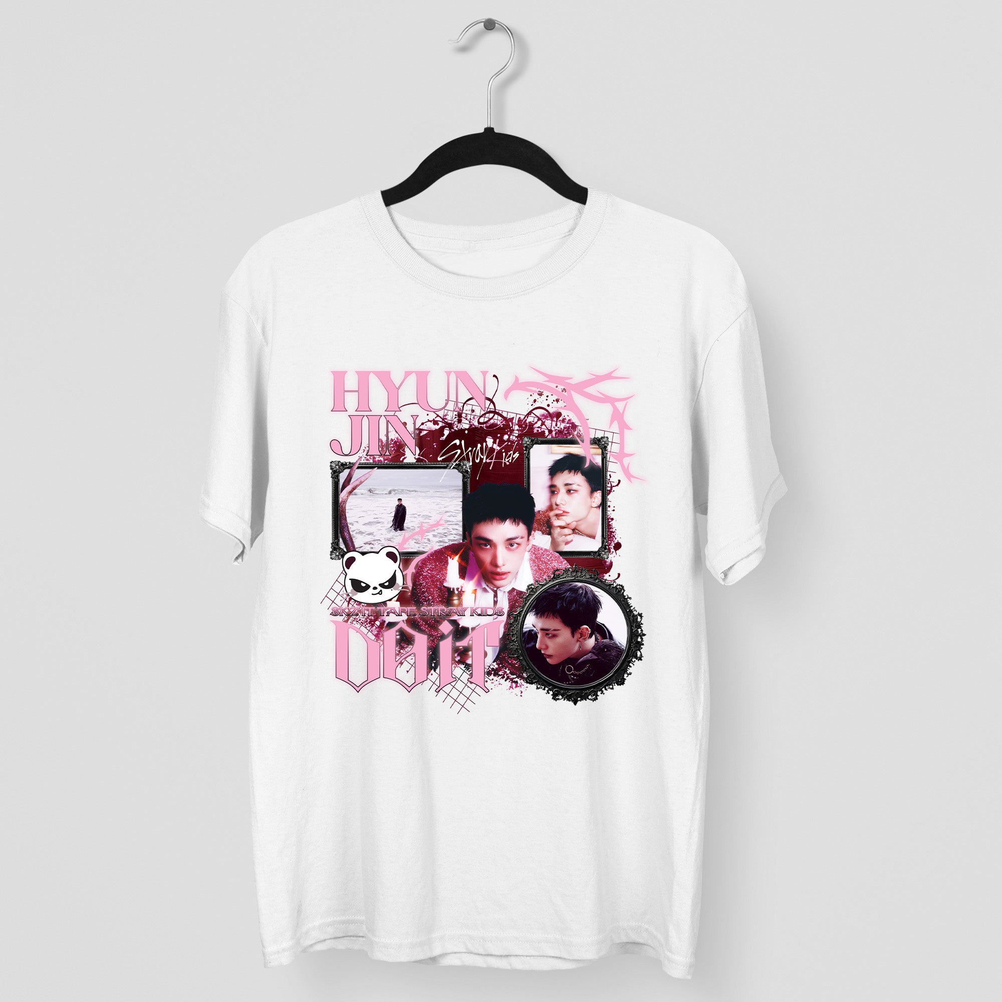 Stray Kids Graphic Hyunjin It Tape Do It T-Shirt - Main view, Y2K kpop concert tee