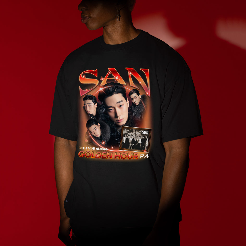 ATEEZ San Golden Hour Part 4 T-Shirt - Men view, Y2K kpop concert tee