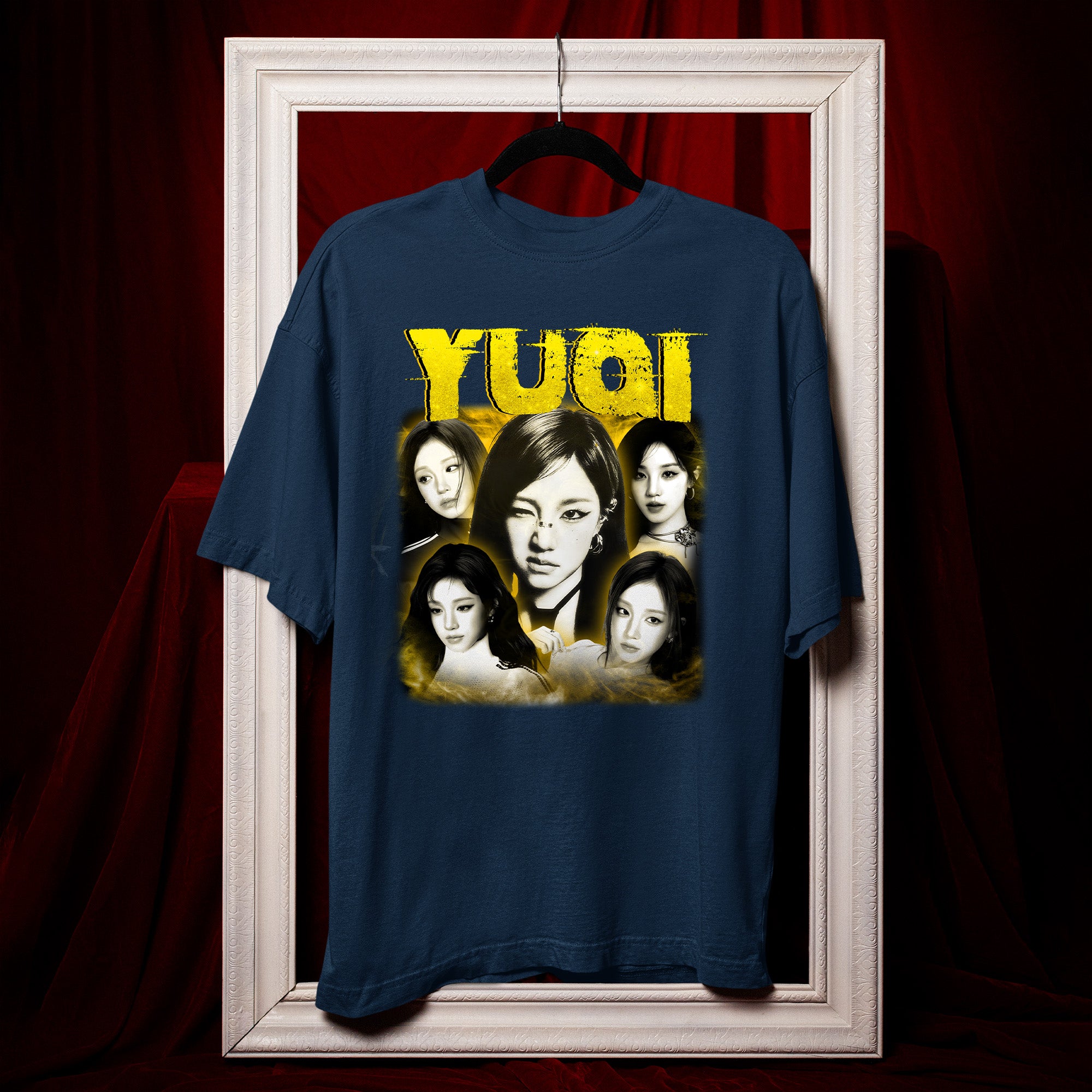 (G)I-DLE Yuqi T-Shirt - Hang view, Y2K kpop concert tee