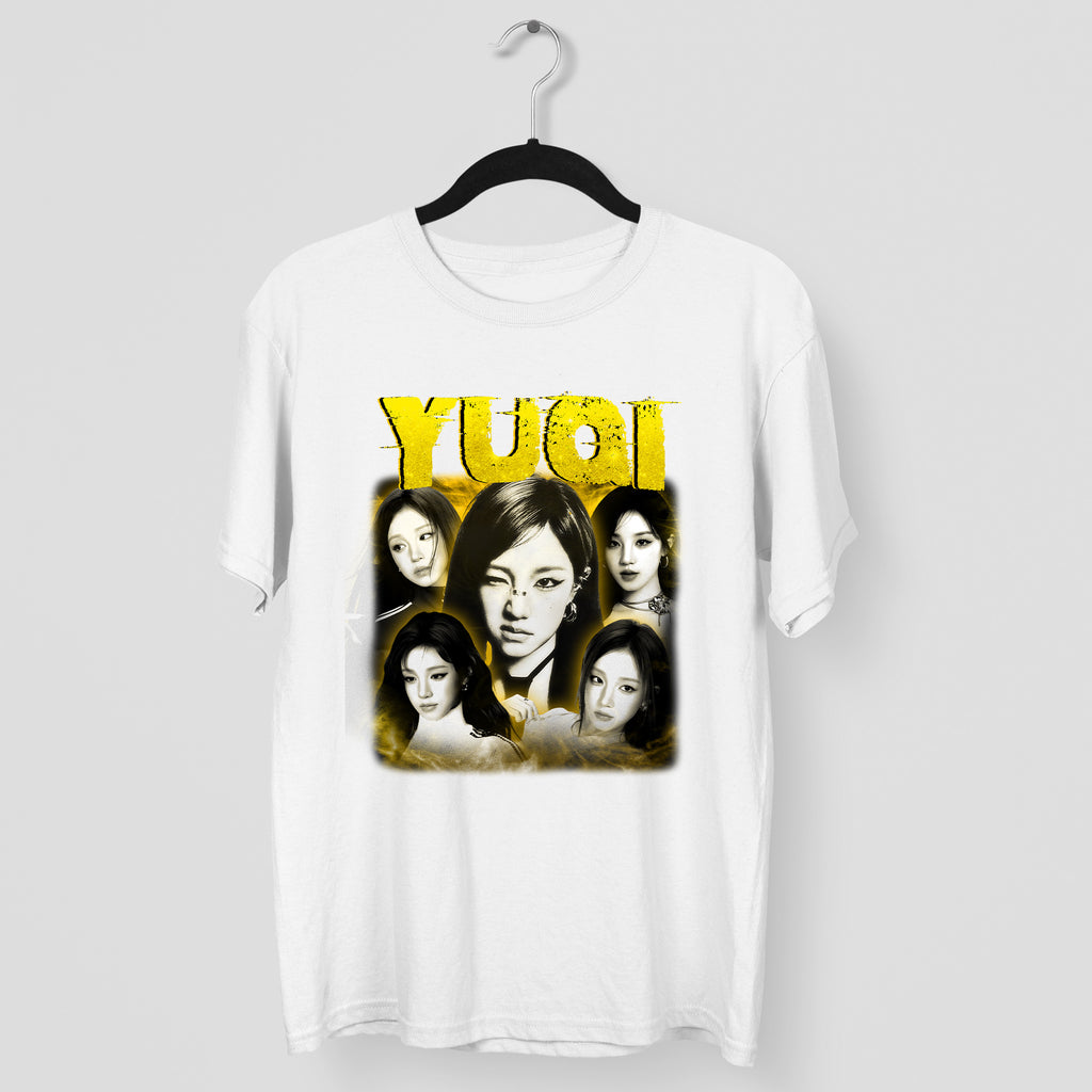 (G)I-DLE Yuqi T-Shirt - Main view, Y2K kpop concert tee