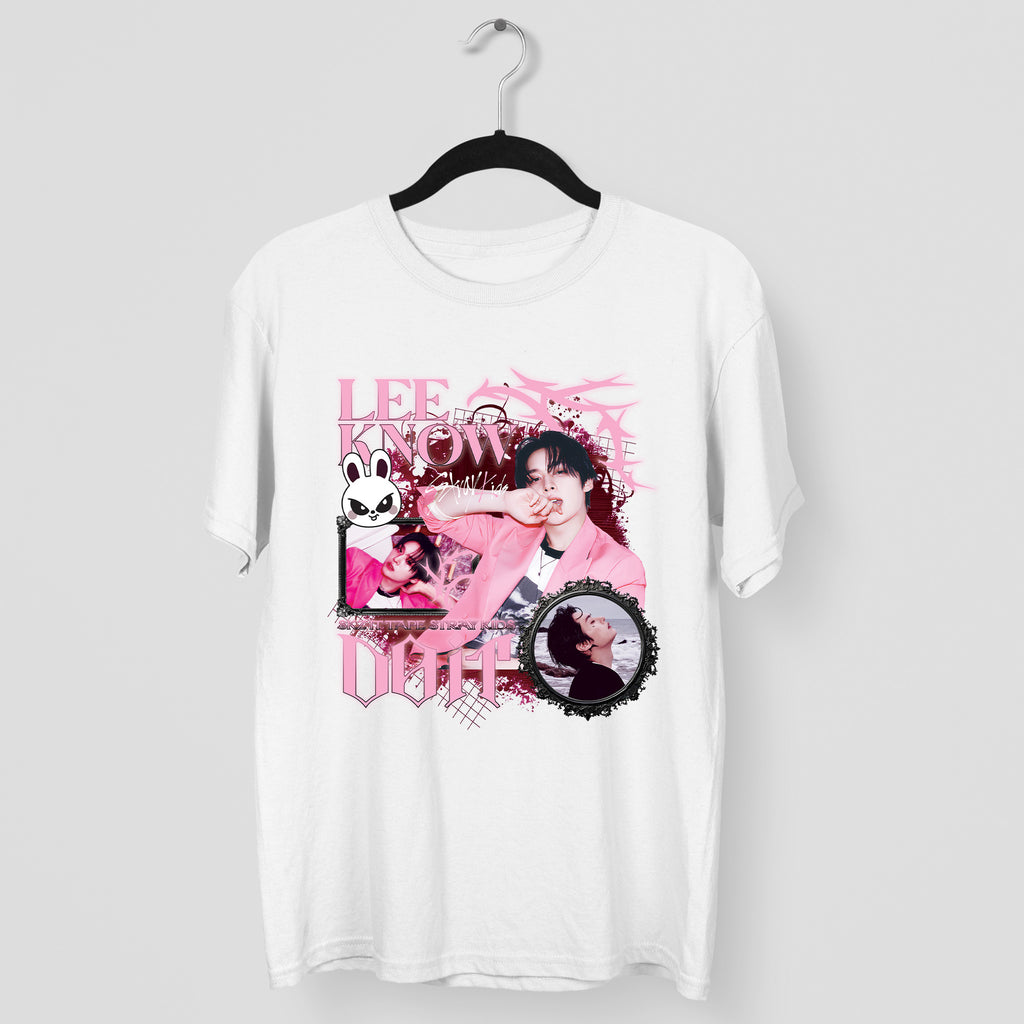 Stray Kids Graphic Lee Know It Tape Do It T-Shirt - Main view, Y2K kpop concert tee