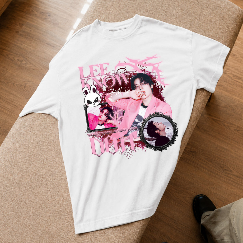 Stray Kids Graphic Lee Know It Tape Do It T-Shirt - Spread view, Y2K kpop concert tee