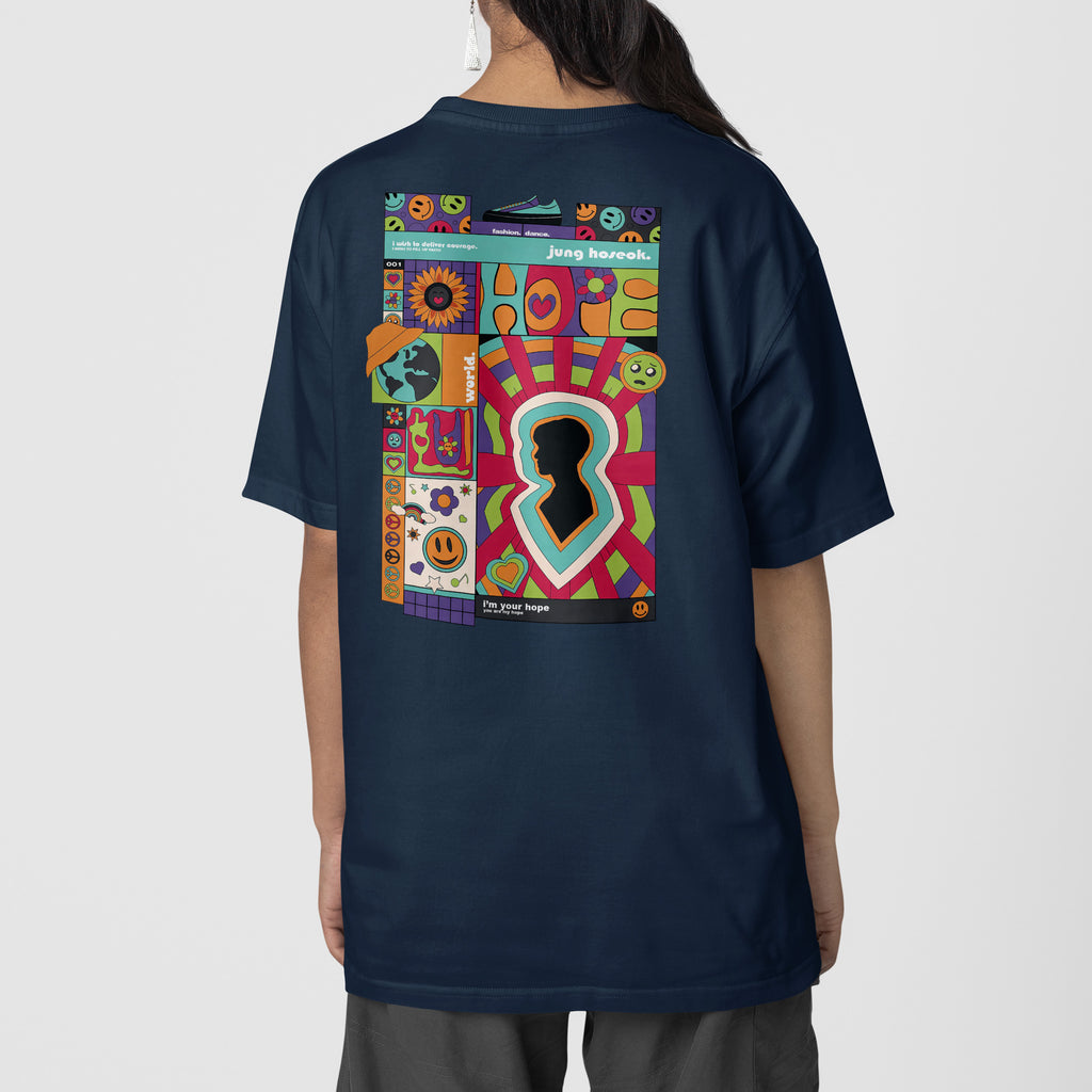 BTS J-Hope Hobipalooza T-Shirt - Back view, Y2K kpop concert tee