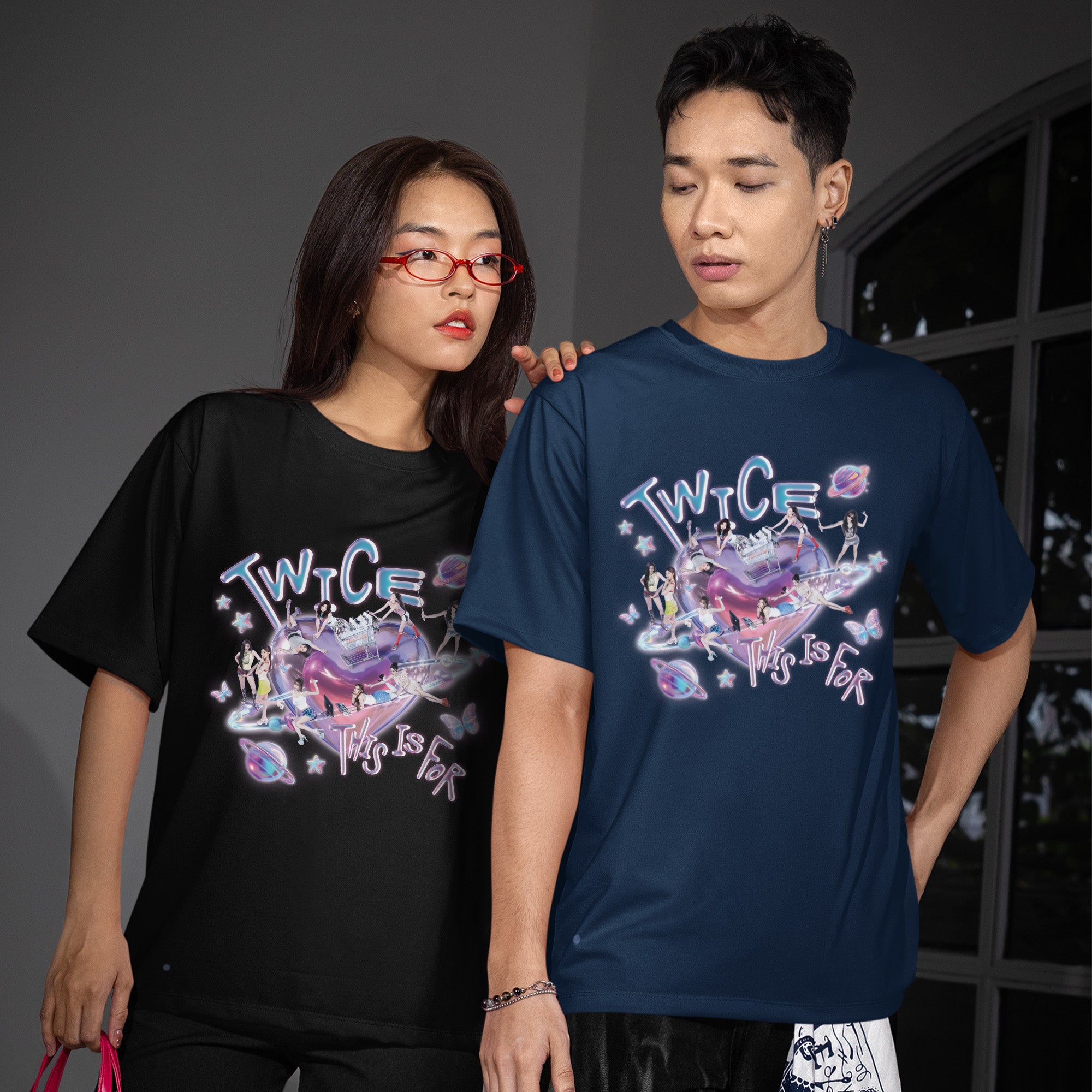 TWICE Kpop This Is For T-Shirt - Couple view, Y2K kpop concert tee