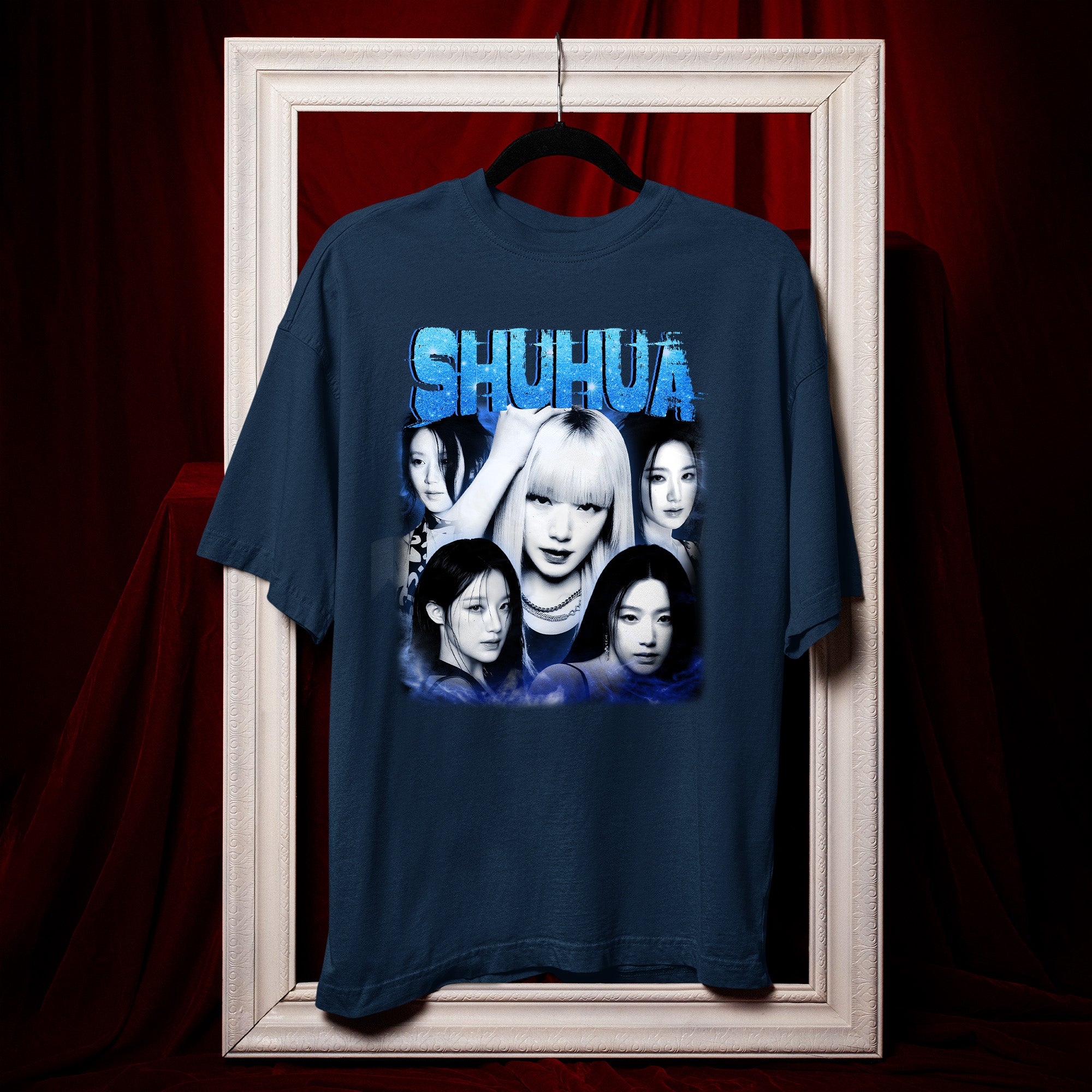 (G)I-DLE Shuhua T-Shirt - Hang view, Y2K kpop concert tee